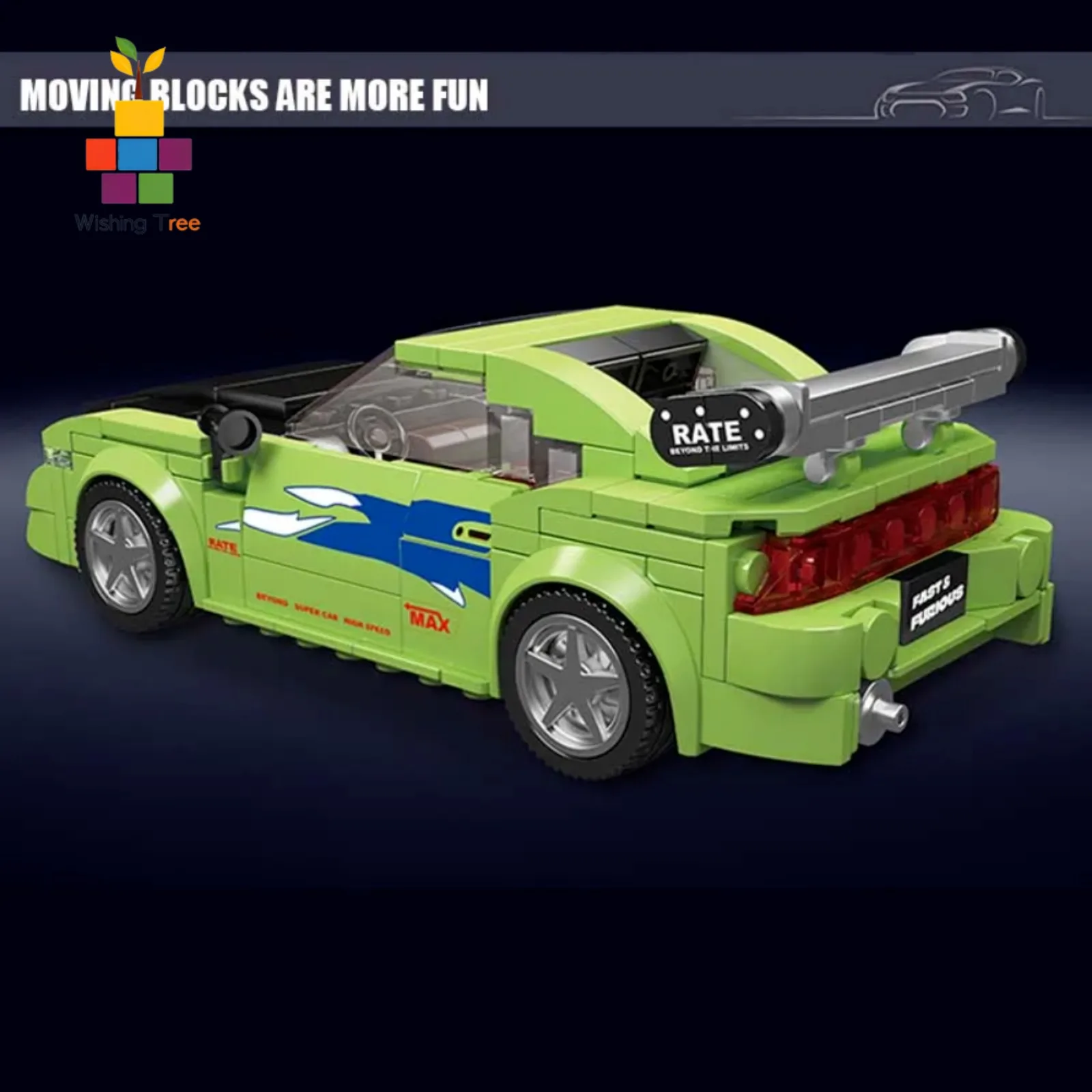 Mold King 27033 아크릴 디스플레이 케이스가 포함된 레이싱 카 모델 구축 키트 - 어린이를 위한 STEM 교육 장난감 선물