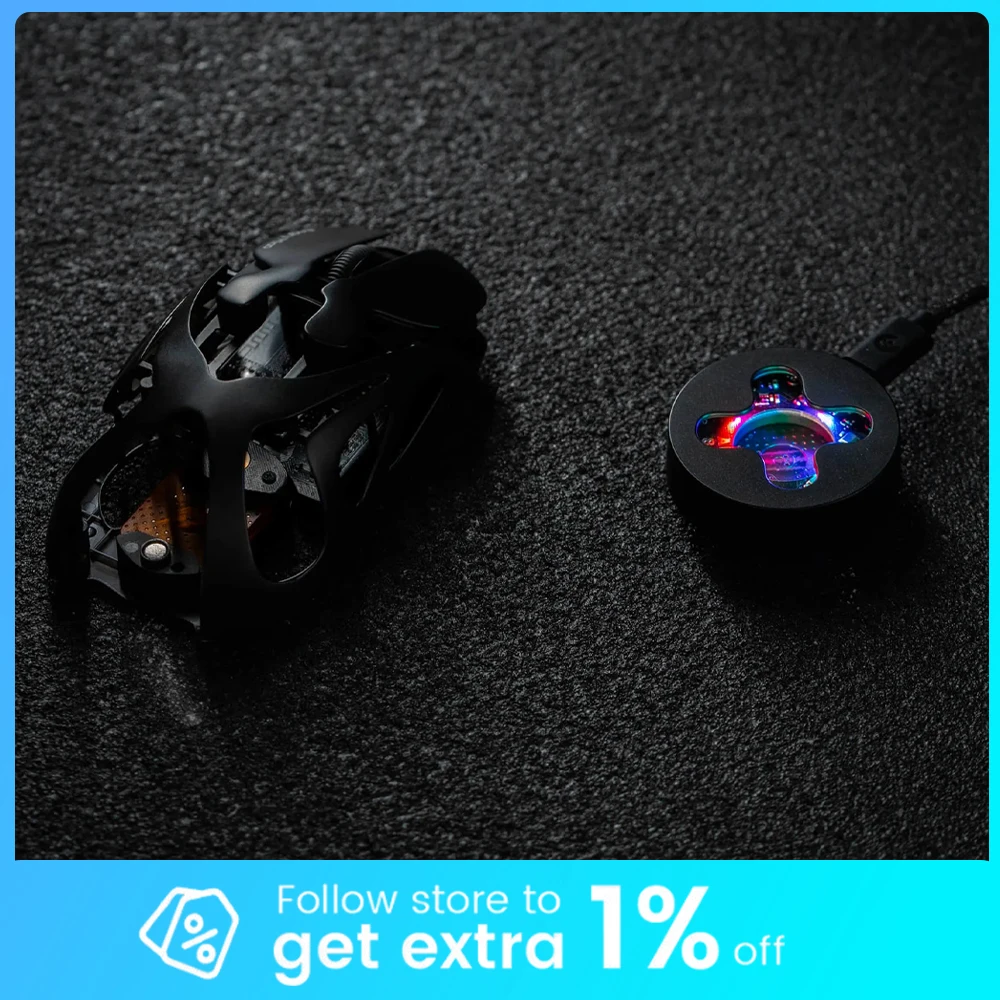 

Angry Miao AM Infinity Mouse Tri Mode Wireless Mouse Paw3950 8000Hz Lightweight Hollow Out Magnalium Gaming Mice PC Accessories