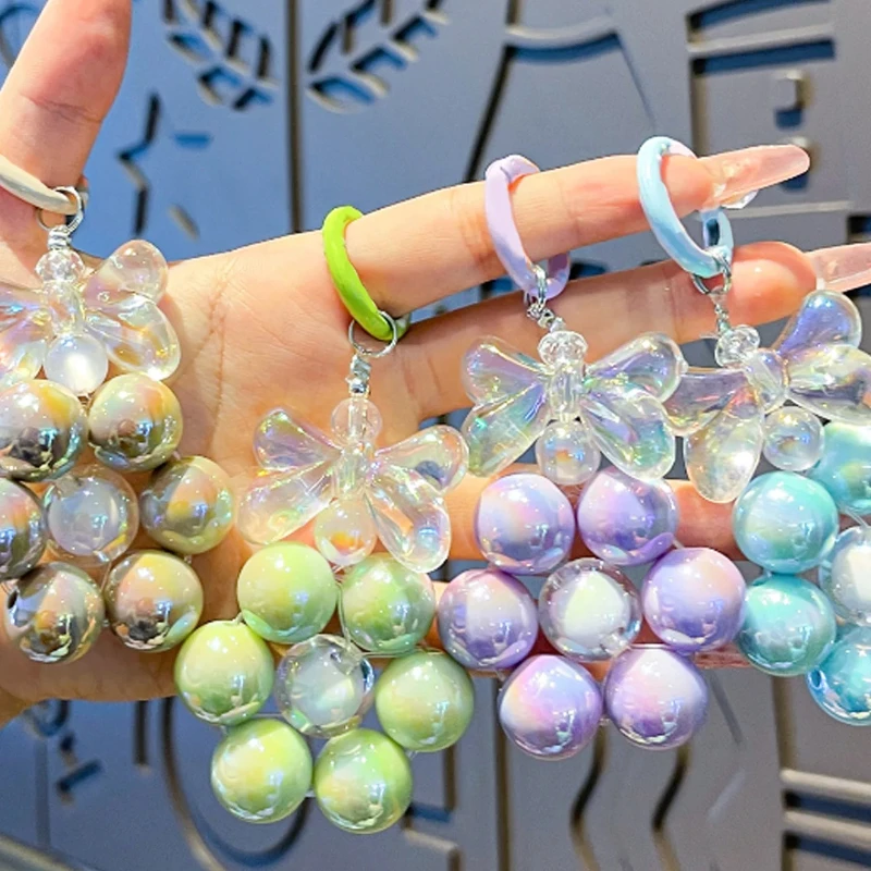 أزياء لطيف بسيط القوس مطرز زهرة سلسلة مفتاح سلسلة المتخصصة جميع المجوهرات الرائعة الأكثر مبيعا عالية الجودة