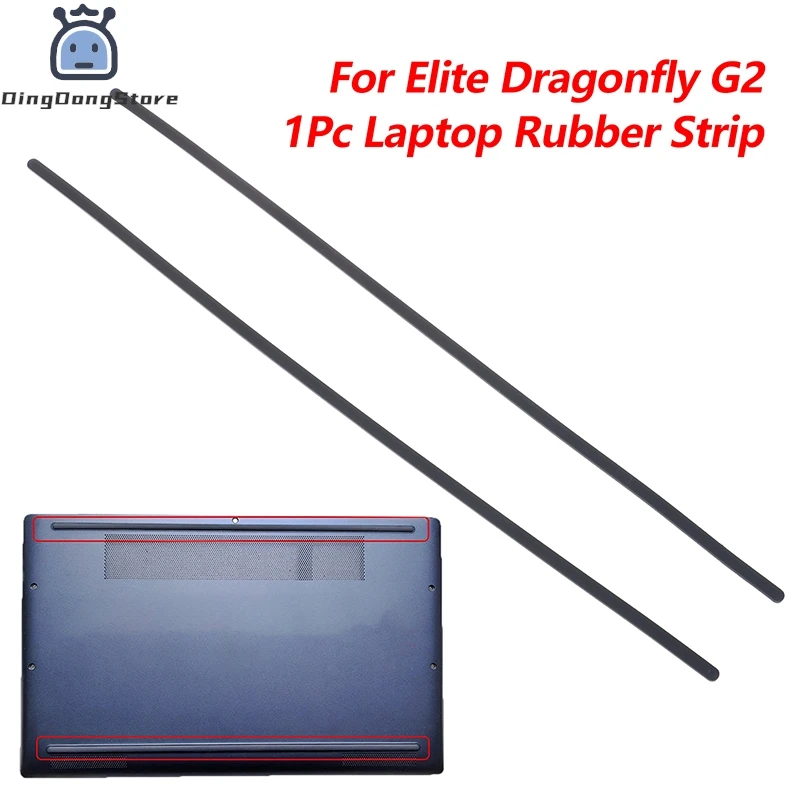 

1Pc Laptop Rubber Strip Bottom Case Foot Pads Adhesive Strip For HP Elite Dragonfly G2 Series Non-slip Mat Bumper Feet Strip