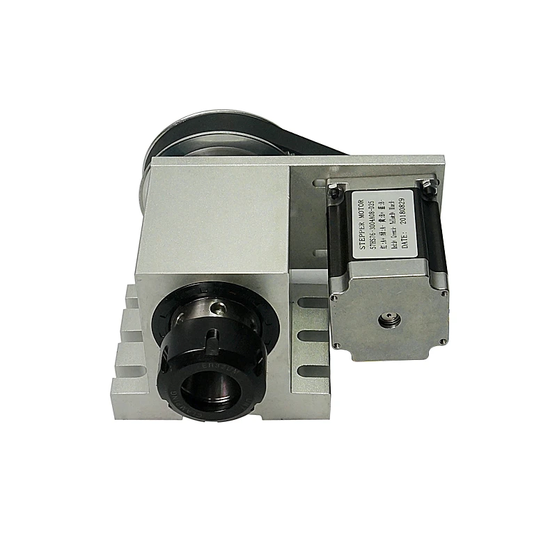A Aixs eje giratorio CNC 4. ° eje con pinza para enrutador Cnc fresadora Cnc eje giratorio 3M-6-ER32 con portabrocas ER32