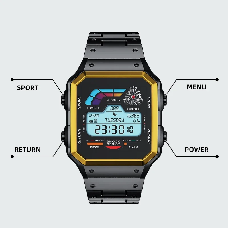 Men's Smart Watch for 2024 with Bluetooth Features