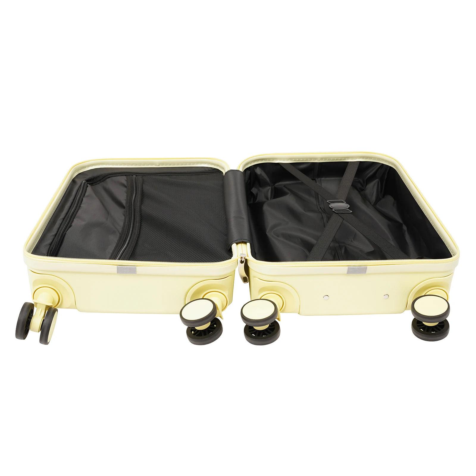 Tas Koper Kabin Terbaru 20 Inch Hard Shell ABS dengan Roda Spinner, Koper Perjalanan dengan Kunci