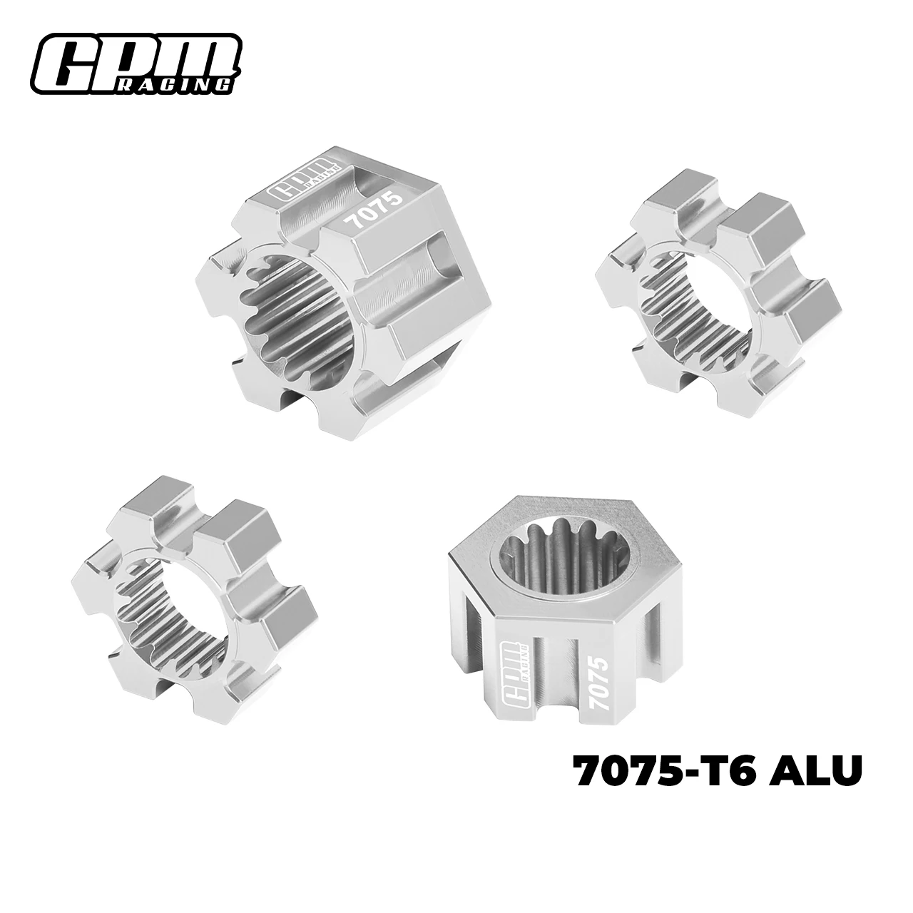 7075 Legering 24 mm wielzeskantnaven TRAXXAS 1/6 Funco Pro 2WD Sand 8S 10954 7756