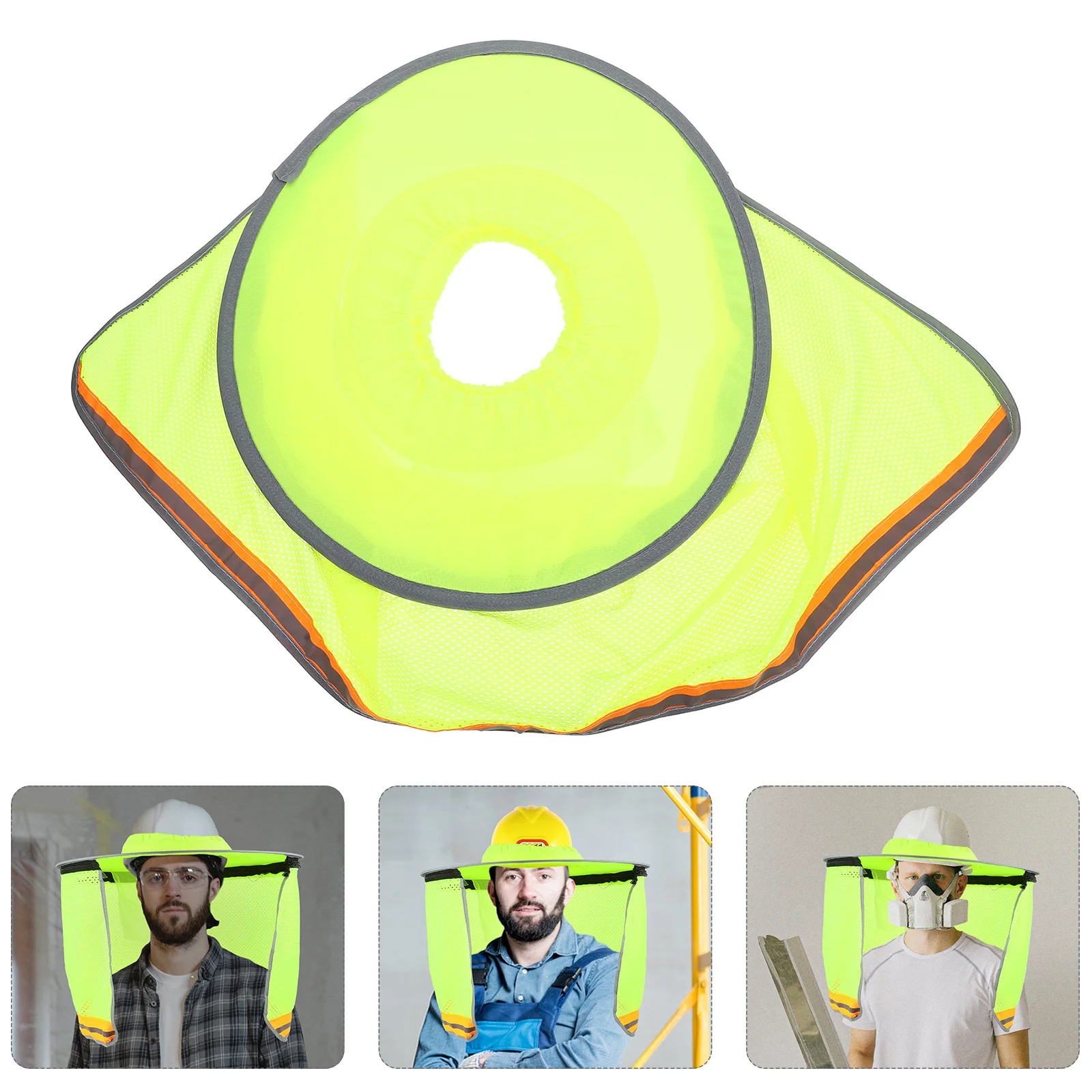 

Hard Hat Sunshade Full Brim Neck Shade Sun Visor Attachment Durable Uv Protection Construction Accessories