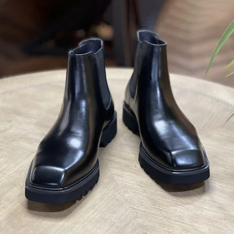 Elegant Mens Genuine Leather B - Men Fashion Elegant บทวิจารณ์และราคา