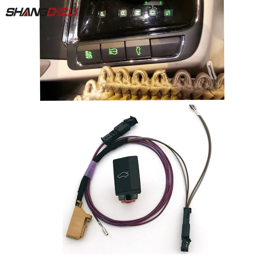 

1PC Auto Rear Trunk Lid Tailgate Door Switch Button Car Rear Door Opening Closing Switch Trunk Switch for SKODA SUPERB