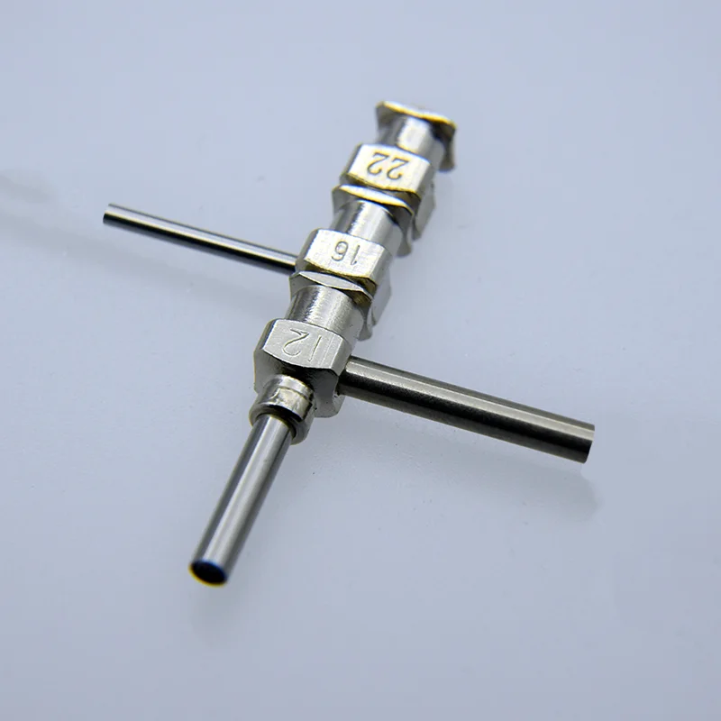 suitable for Shell  Leather Core Hollow Fibe 3D Three-tube Coaxial Printing Needle, Electrospinning Needle, Melting Wet Method