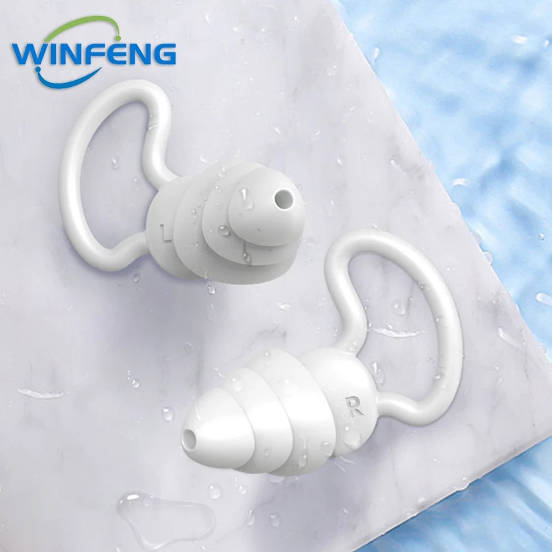 Soft Silicone Swimming Earplugs Soundproof Sleeping Ear Plugs Waterproof Snorkeling Surfing Anti-noise Ear Muffs