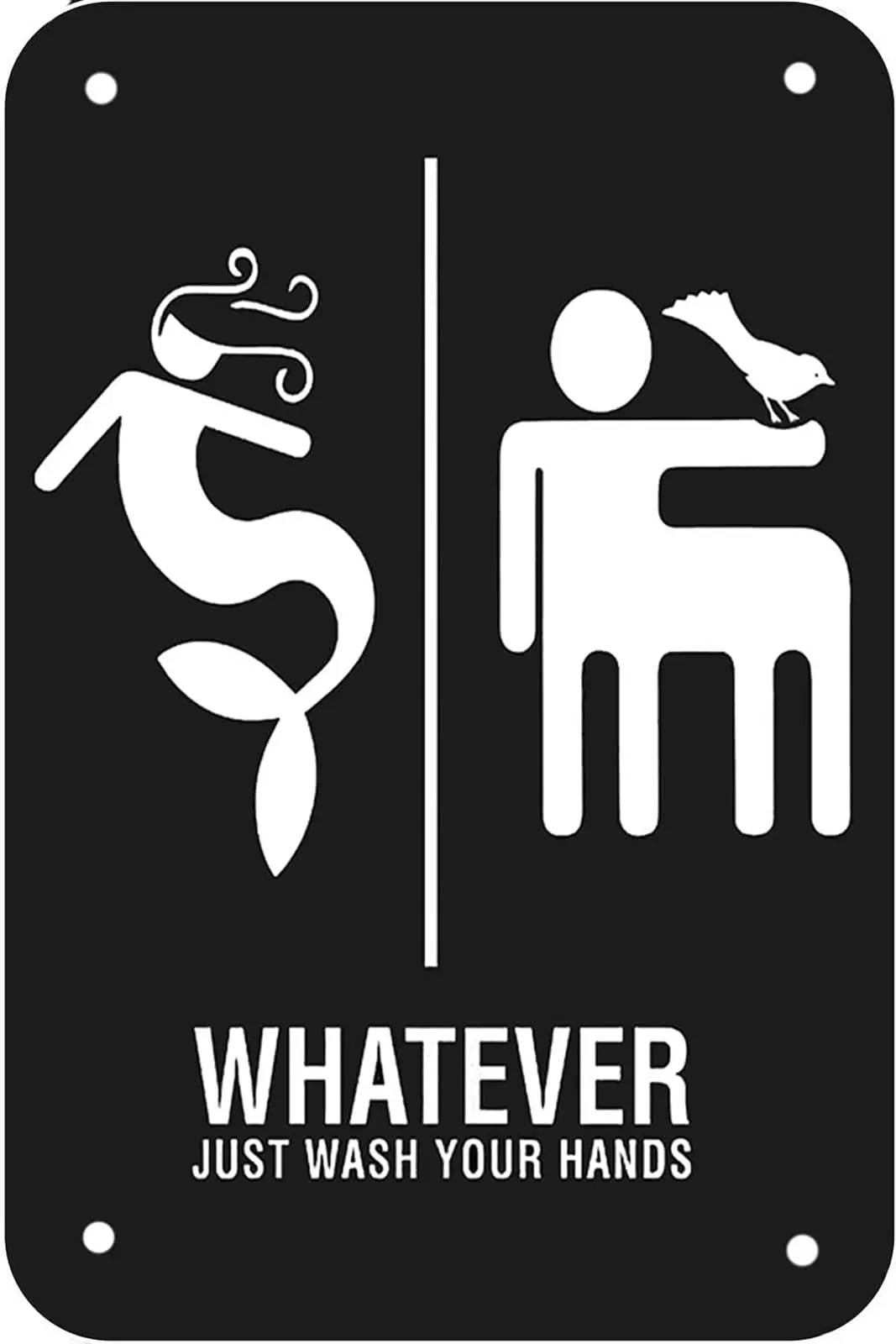 Whatever Just Wash Your Hands sign vintage Mermaid Toilet metal Tin Signs For Cafes Bars Pubs Shop Wall Decor 8x12 Inch