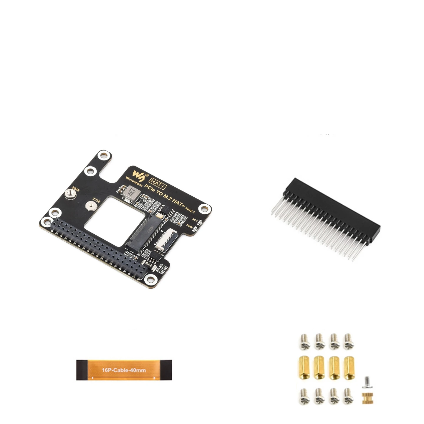 

Для Raspberry Pi 5-го поколения PCIe-M.2 плата адаптера протокол NVMe SSD порт расширения Pi5 плата расширения