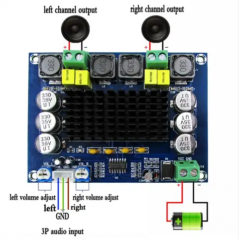 High Power Stereo Amplifier Board TCXRE