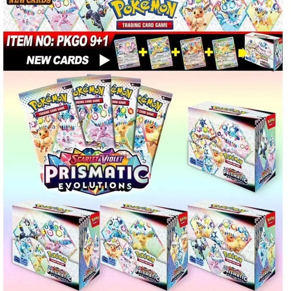 

New popular 36 pack game card Star Crown 151 Prism English booster battle trading game card boy holiday gift