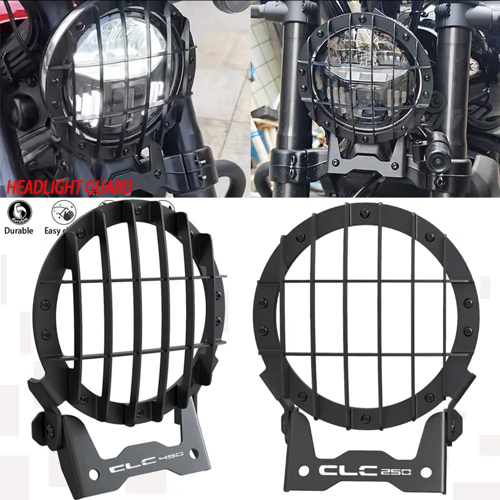 

For CFMOTO CLC450 Bobber 450 CL-C 2023 CLC 450 250 bobber 2024 2025 2026 Motorcycle Parts Headlight Guard Cover Protector Grill