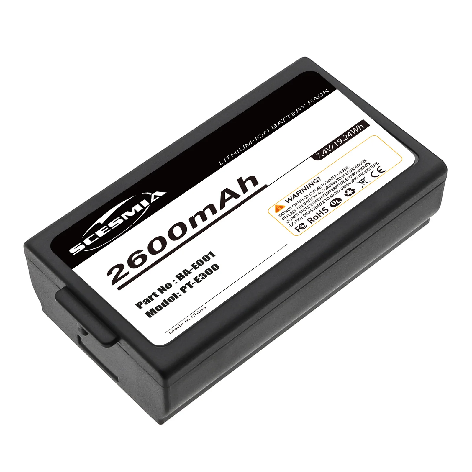 

2600mAh/3300mAh Battery BA-E001 for Brother PT-E300, PT-E500, PT-E550W, PT-H300, PT-H500LI,PT-P750W,P-touch H300/LI