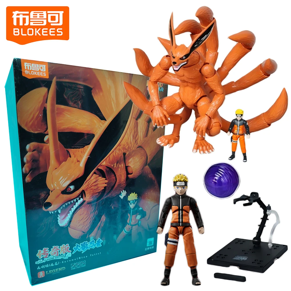 

Original BLOKEES Naruto Legend Edition Action Figures Kurama Poseable Model Collectible Ornaments Toys Gifts for Enthusiasts