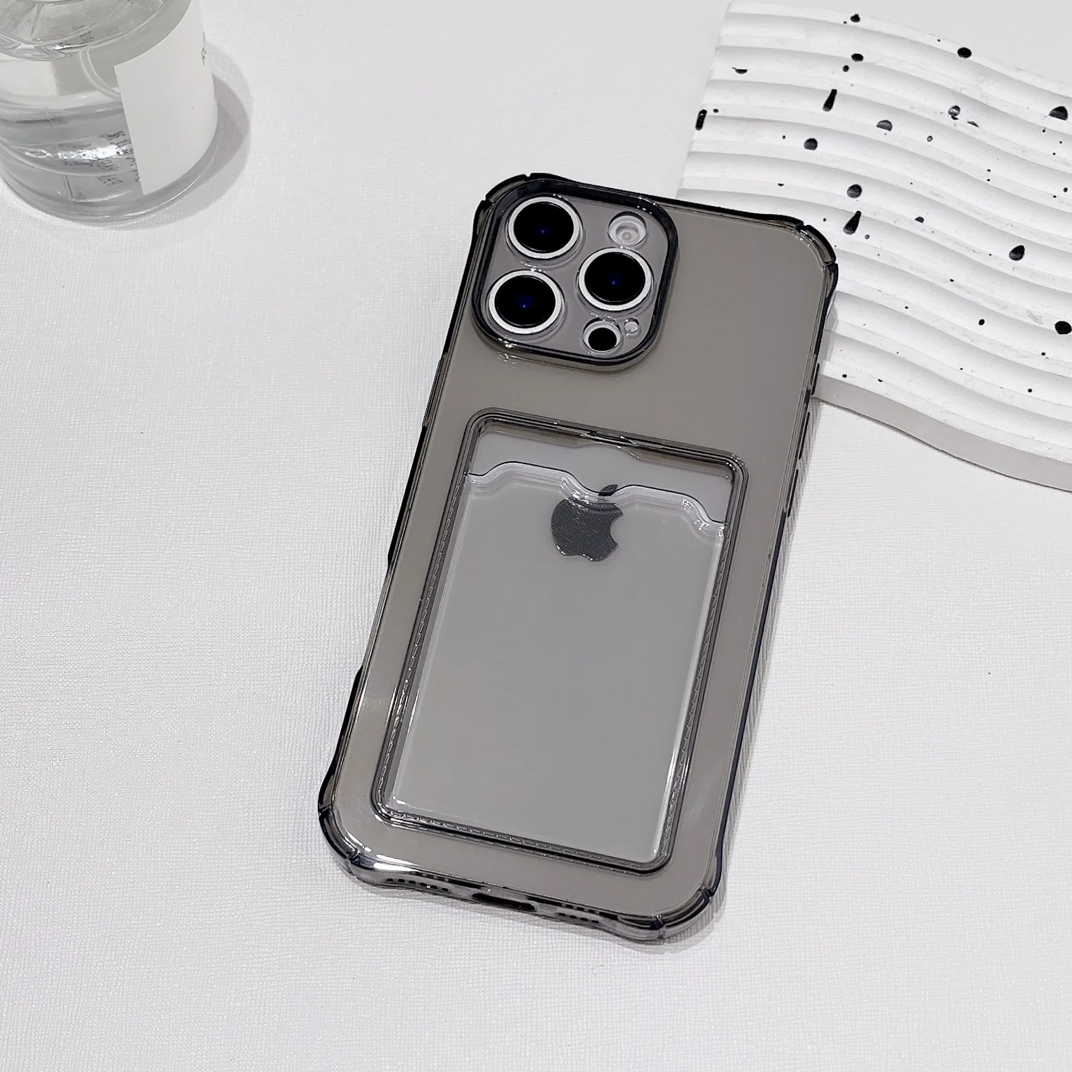 耐衝撃カードスロットポケット付きスマホケース iPhone - Apple Iphone 15 Pro Max のレビューと価格