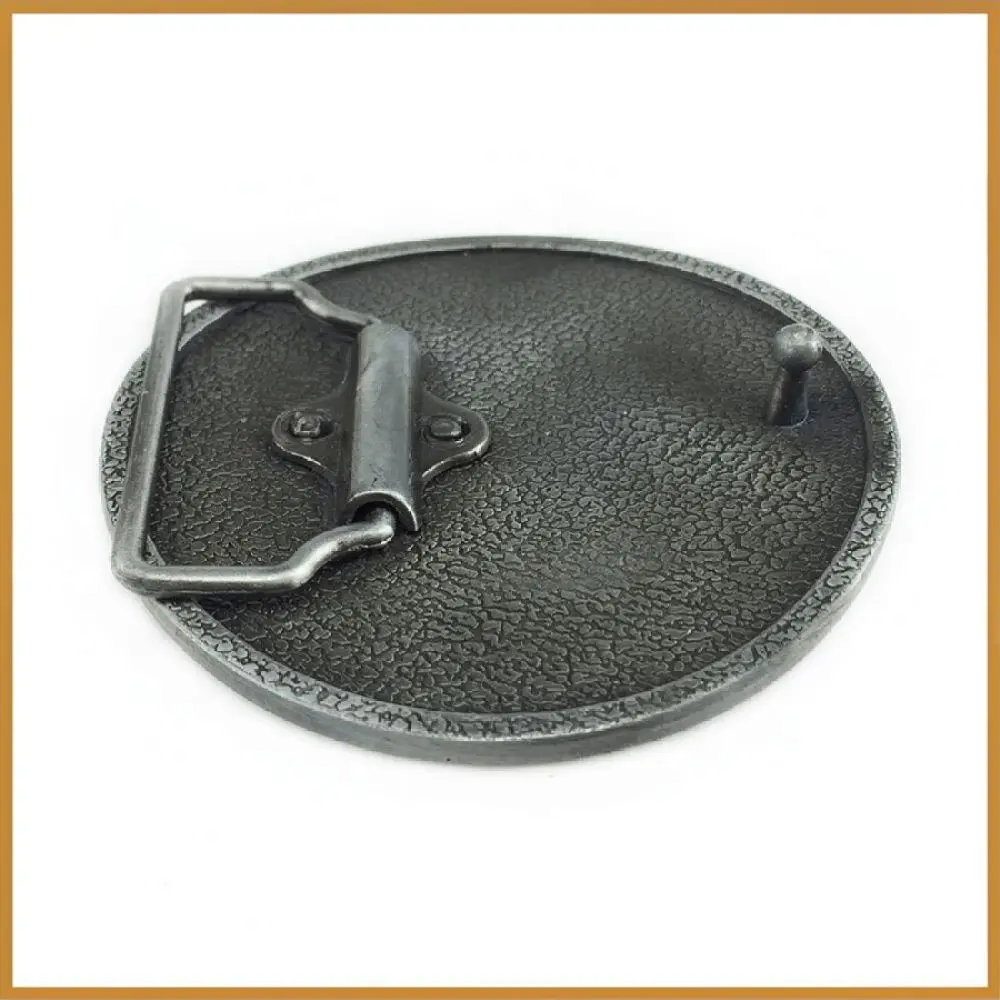 Celtic Pentagram Belt Buckle Antique Tin Plated Zinc Alloy Western Cowboy Style Waistband Replacement Casual Fashion Gear