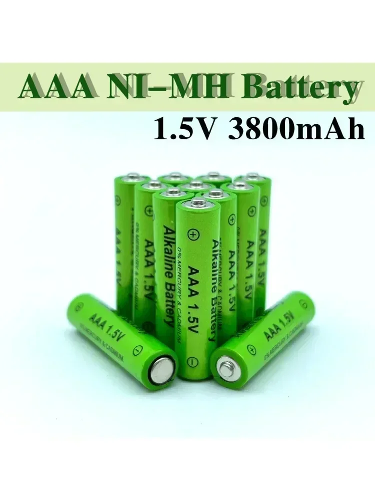 2024-1.5V AA + AAA NI MH Rechargeable AA 4800mah Battery +AAA 3800mahlkaline for Torch Toys Clock MP3 Player Replace Battery