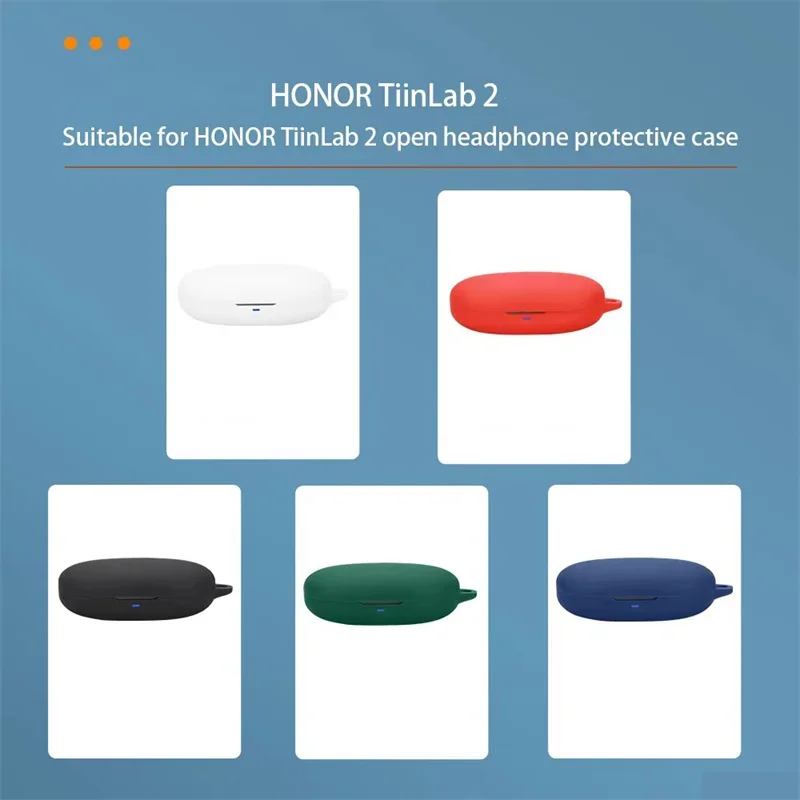 Skinlee Liquid Silicone Case For HONOR TiinLab 2 Case Wireless Headphone Protector Case For HONOR TiinLab 2 Protect Cover
