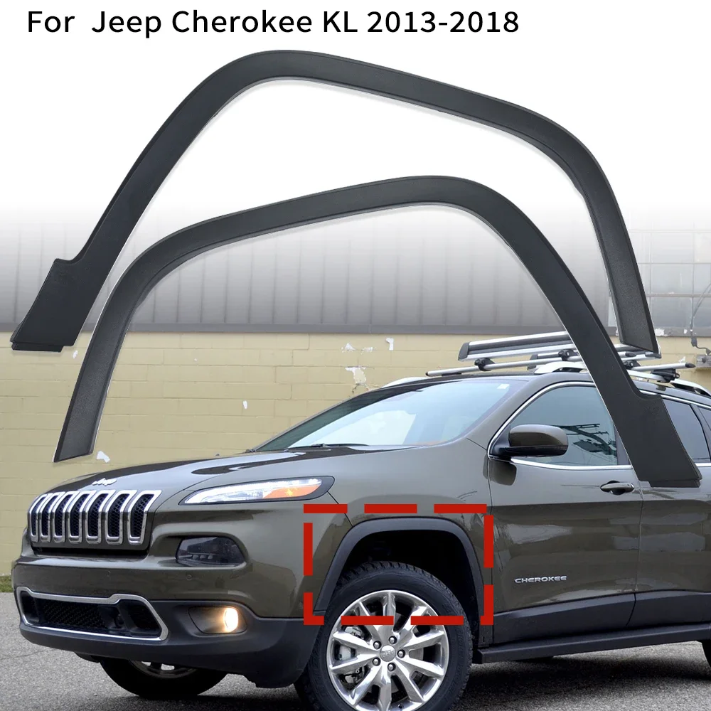 

Wheel Mudguard Arch Cover Trim Mouding Sporty Front Hood Wheel Arch Trim for Jeep Cherokee KL 2013 2014 2015 2016 2017 2018