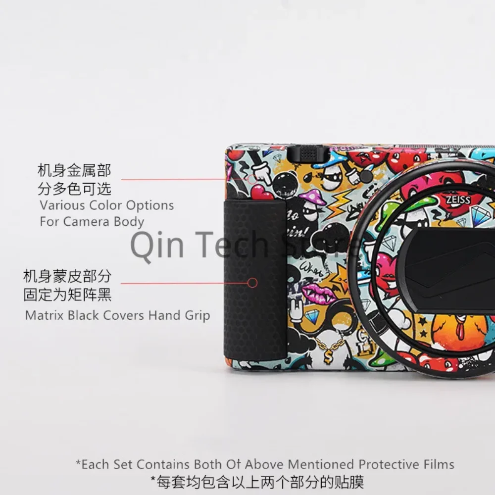 Película de envoltura de calcomanía de piel de cámara para Sony ZV1, Protector antiarañazos, pegatina