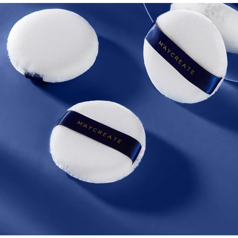 소프트 스탠딩 벨벳 크리스탈 파우더 퍼프 편리한 스펀지 플로킹 오일 컨트롤 파우더 세팅 필요 없음 드라이 파우더 퍼프