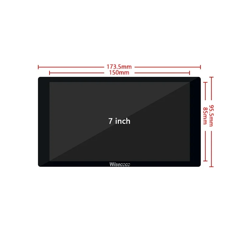 wisecoco 7 inch 1080P IPS LCD Touch Screen Module MIPI Driver Board OCA Touch Panel for Raspberry Pi Handheld Console Gaming DIY