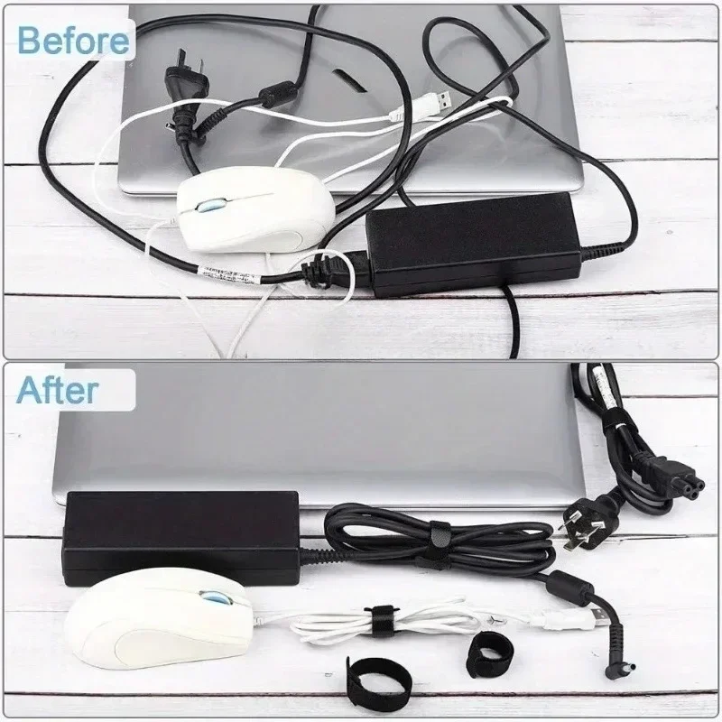 50PCS Cable Organizer Cable Management Cable Winder Tape Protector for Wire Ties Phone Accessories Organizador Cables Orginazer