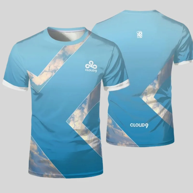 2024 New Summer C9 Sports Esports Game T-shirt Games Contest Team Uniform Jersey Men Tshirt Original O-Neck Breathable Fans Tees