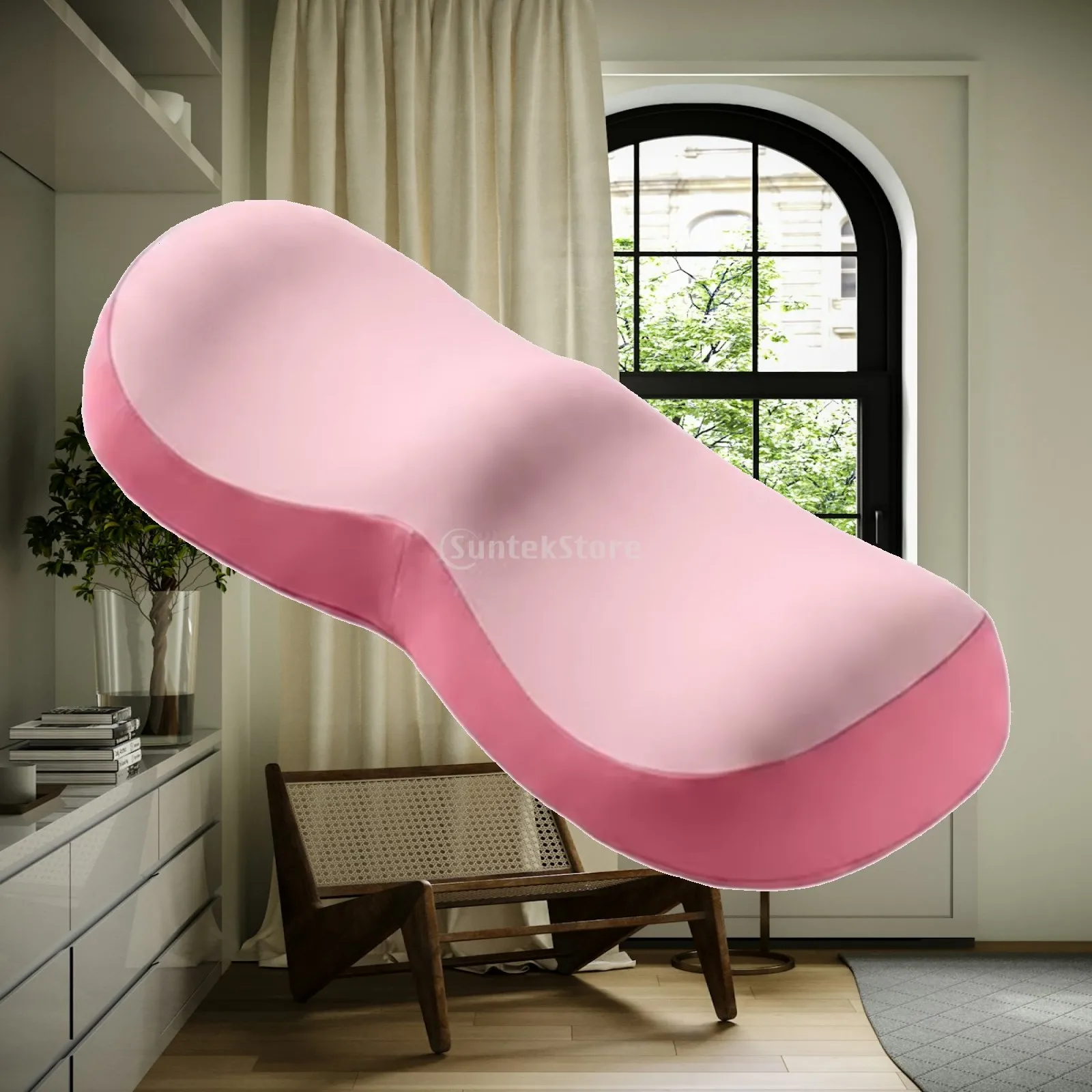 Ergonomic Leg Cushion for Sleeping Memory Foam Foot Elevator Pillow for Circulation Lower Body Relief