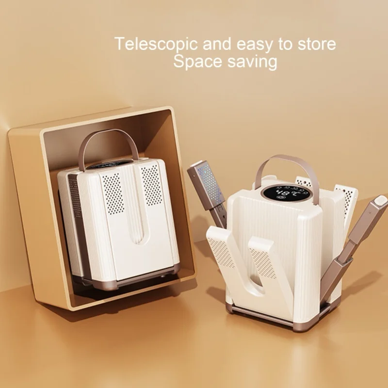 Electric Boot Dryer 6 Arms Portable Automatic Shoes Dryer With Timer Quick Drying Foldable Warmer US Plug For Home Travel