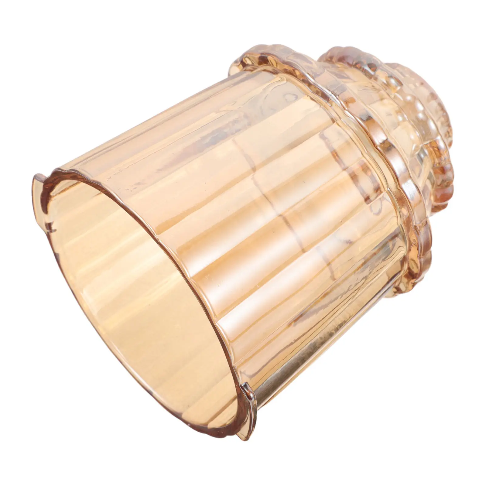 European Ribbed Glass Lamp Shade Vertical Stripes Bell Shade Pendant Light Fixture Cover Living Room Bedroom Kitchen