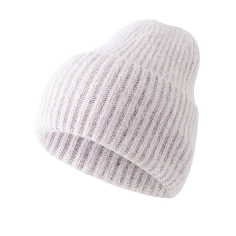 Angora Hat Women Winter Autumn Knit Beanie Warm Accessory For Cold Weather Outdoor Skiing Sports Holiday