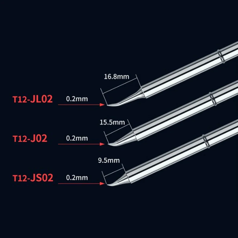 1pc T12 Series Soldering Iron Tips T12K KF KL KR KW J02 JL02 JS02 Welding Head For-9501 HAKKO912 FM-2027 2028 Handle