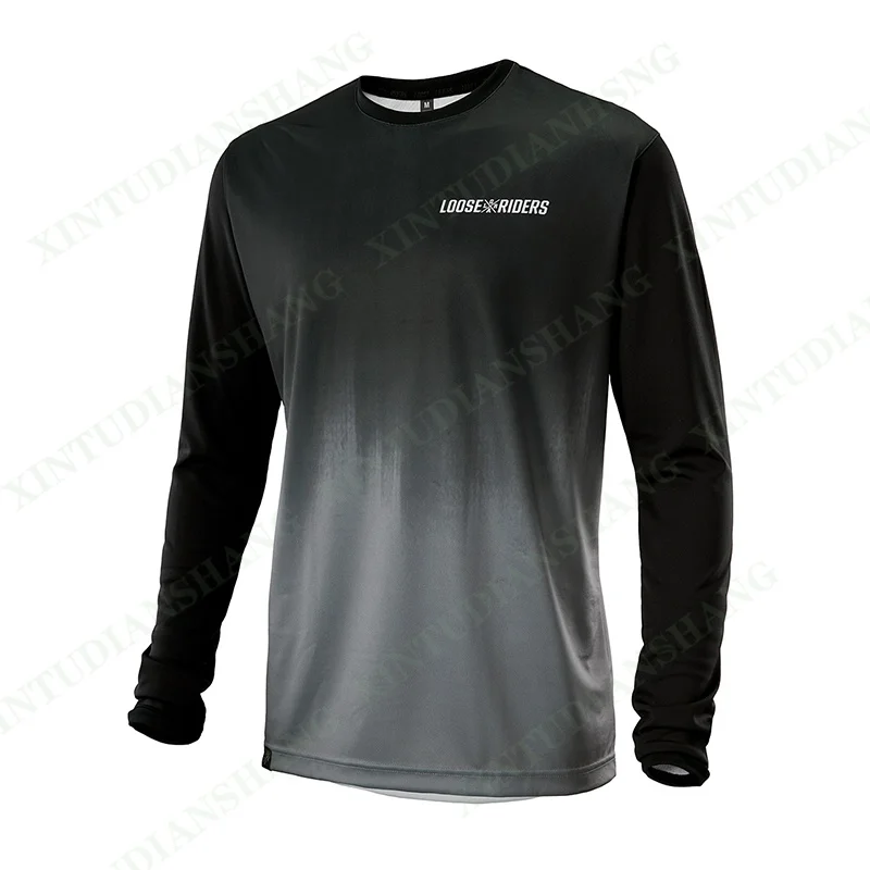 Camiseta de manga larga para hombre, jersey holgado de motocross, descenso, bicicleta de montaña, dh, 2023