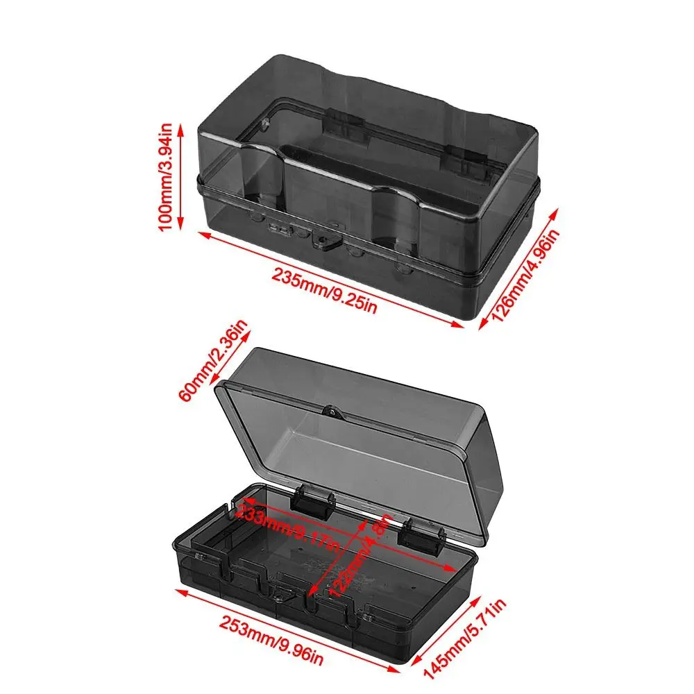 Portable Plastic Plug Box Waterproof Weatherproof Cable Management Box Protect Outlet Anti-theft Power Strip Storage Box Outdoor