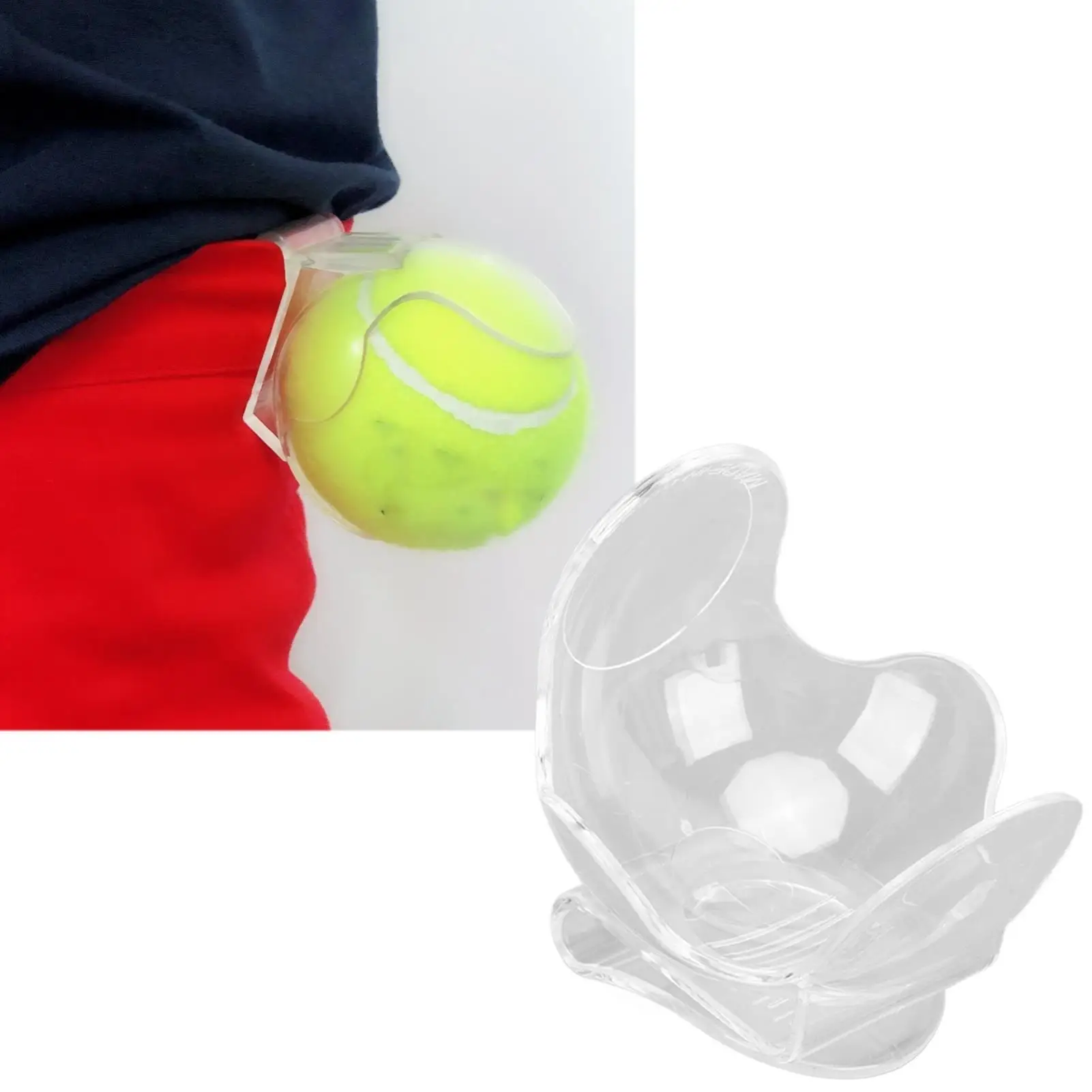 Portable Tennis Ball Holder Clip - ABS Waist Clip for Training & Competition,-Saving Equipment