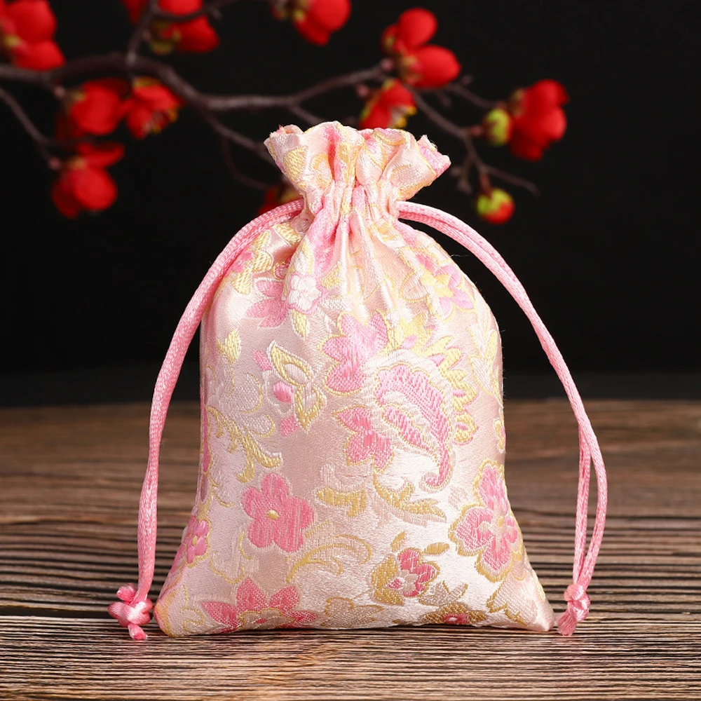 

Mini Candy Gift Drawstring Wedding Party Pouch Satin Storage Bag Jewelry Packaging Bag