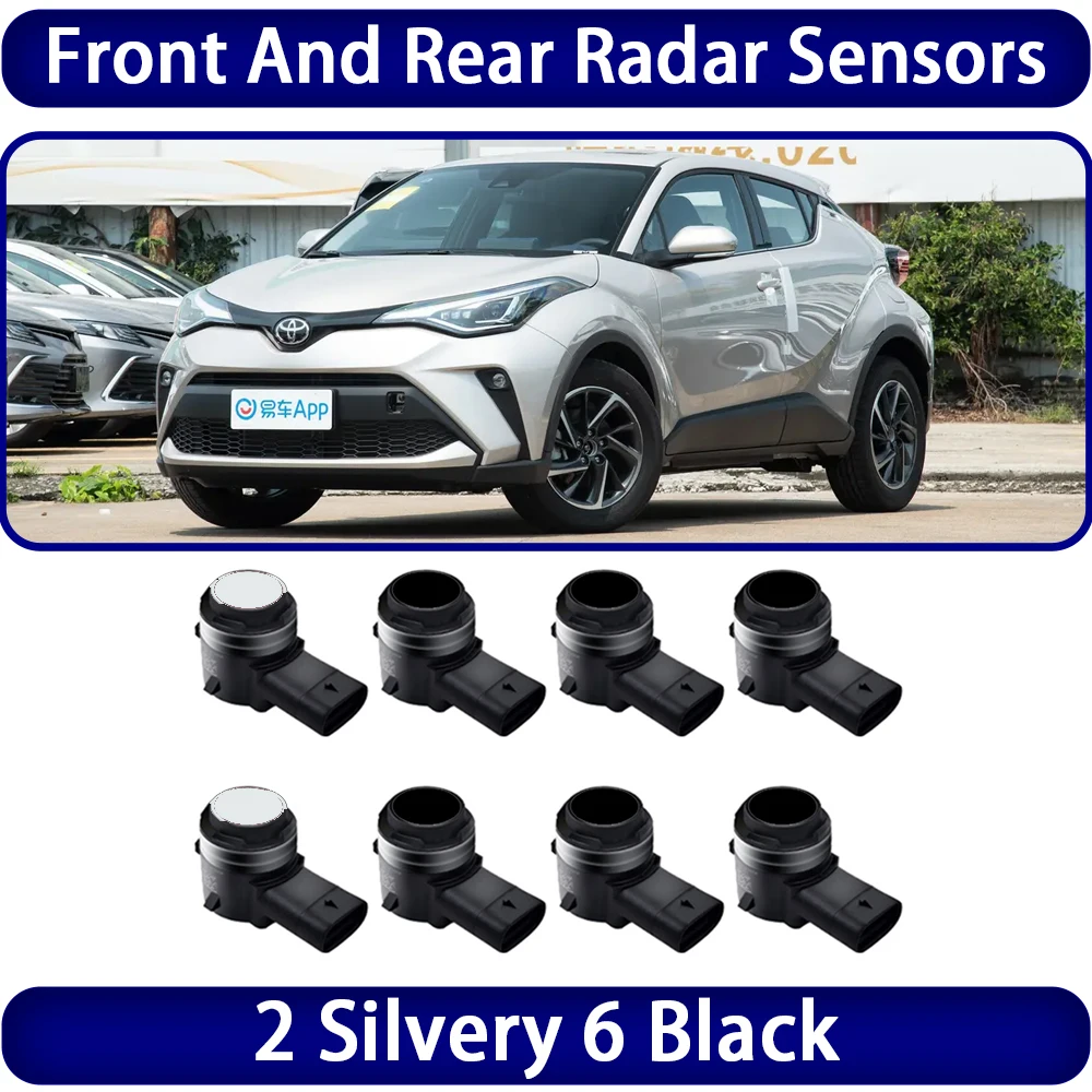 パーツ TOYOTA C-HR Genuine rador Assy ARS41TA ZhuCamX Car Parking Sensor Kit for Toyota CHR C-HR 2016-2023