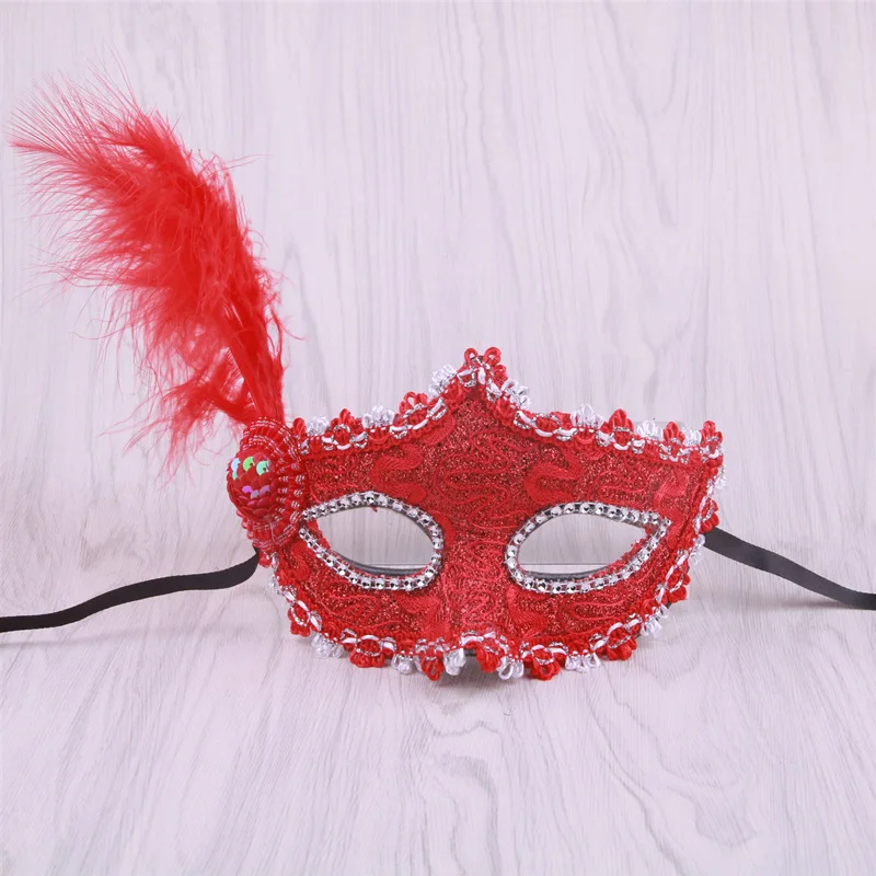 Vintage Masquerade Feather Masks Halloween Party Supplies Props Decorations Sexy Women Girl Festival Princess Mask