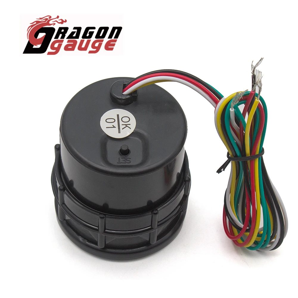 「DRAGON」2" 52mm Water Temp Oil Temp Oil Pressure Tachometer RPM  Voltmeter Vacuum Boost PSI/Bar Smoke Lens Car Gauges - view 4