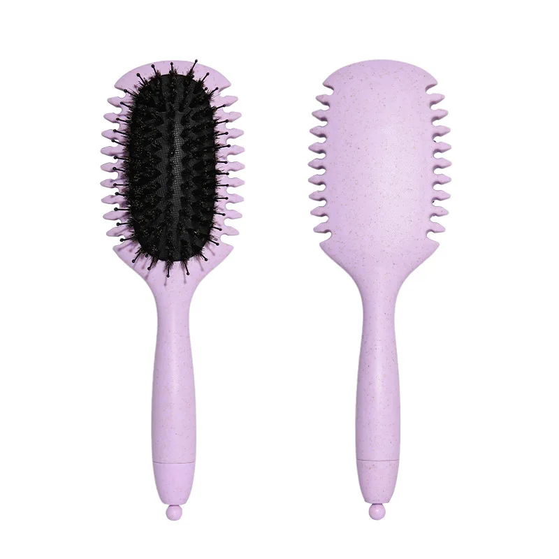 

High Quality Styling Comb Scalp Massage Pink Matte Air Cushion Hair Brush Massage Detangling for Women Bouncing Comb Curling