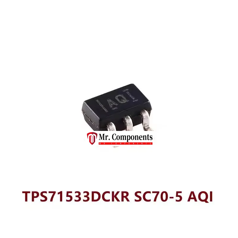 10 قطعة TPS71533DCKR SC70-5 (العلامة: AQI) 50 مللي أمبير ، 24 فولت ، 3.2 uA توريد منظم خطي منخفض التسرب جديد في المخزون #1