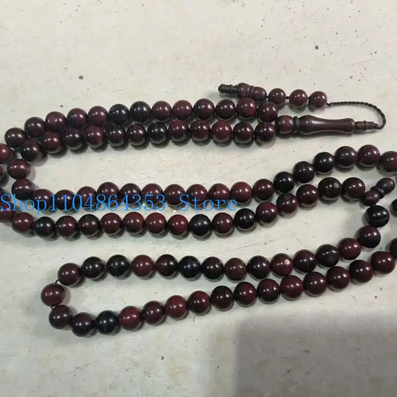 652F Handmade Spiritual Bodhi Bead Necklace 99 Count Unisex Buddhist Prayer Jewelry