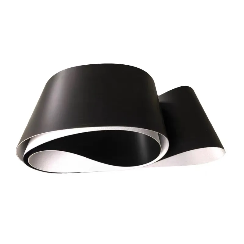 Customize-Food Grade PU Conveyor Belt Black Matte Anti-Static Acid Alkali Resistant for Printing Paper Industry Conveyor Machine