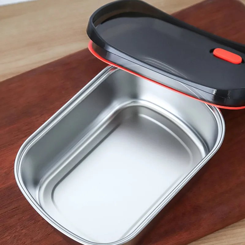 

Kitchen Storage Box Stainless Steel Easy Cleaning Organizer Box Snack Fruit Vegetable Seasoning Sealed Box Kitchen Organizeres