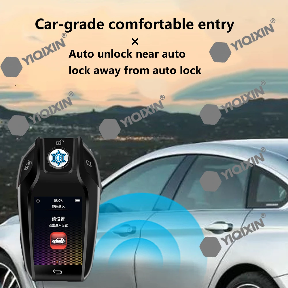 For BMW Benz Audi Porsche Cadillac Jaguar Land Rover Universal Remote Smart LCD Key Fragrance Air Purification For Robertet Balm