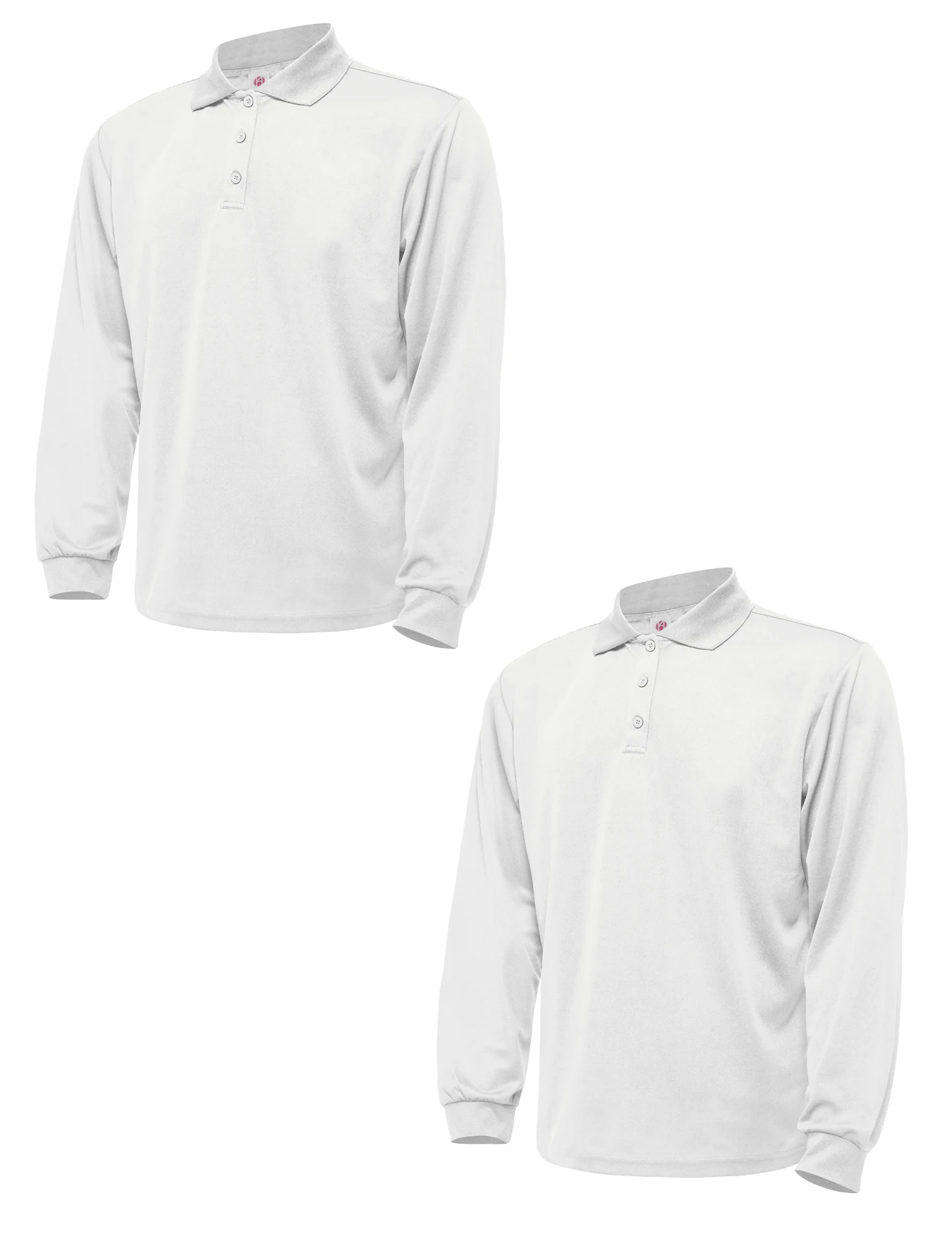 

2-piece men's sun protection long sleeved golf shirt - solid color quick drying lapel half cardigan