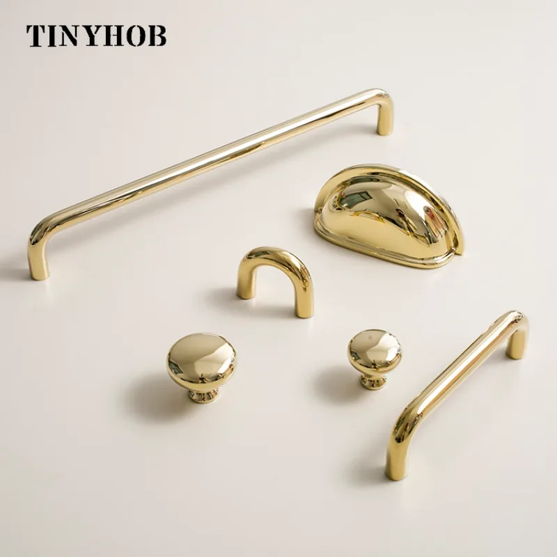 Minimalism Brass Gold  Furniture Handles Wardrobe Kitchen Cupboard Cloakroom Bedside Cabinet Handle/ Shoe Cabinets